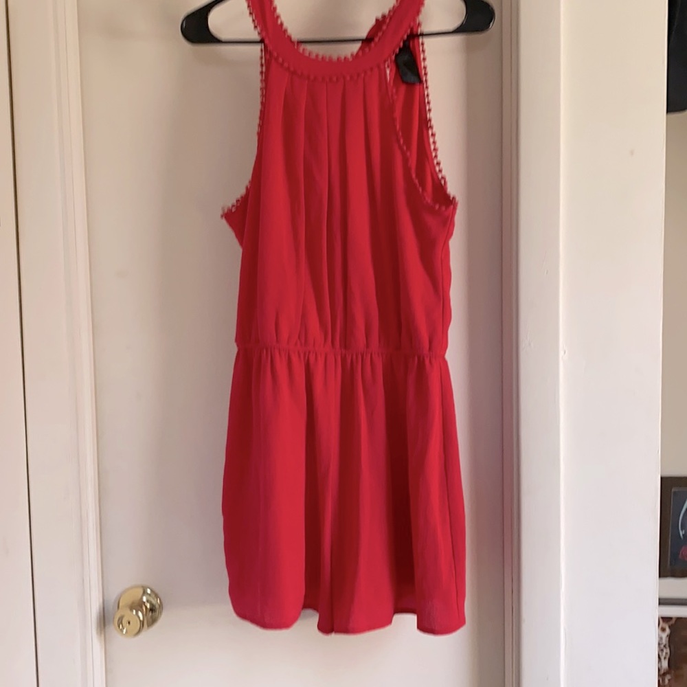 Coral jumpsuit/ romper
